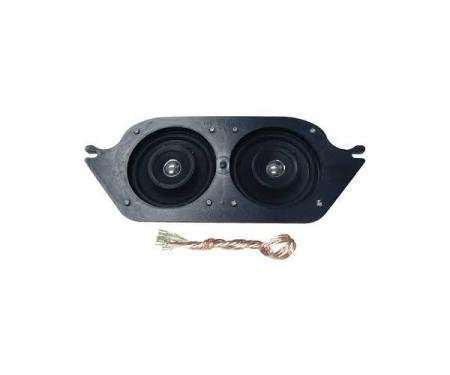 Ken Harrison Speaker Assembly, w/ Dual 4" Speakers, 67-68 Mustang