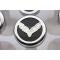 American Car Craft Fluid Cap Cover Set, Manual, Corvette Flag Logo, Carbon Fiber| 25-14119 Corvette 2014-2017