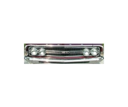 Fairlane, Torino, Ranchero, Eyebrow Moldings, Pair, 1968-1969