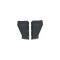 Chevy Radiator Filler Panels, For CCI Tubular Core Support, Carbon Steel, With Bowtie, 1957