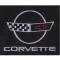 Corvette C4 1991-1996 Women's Custom Embroidered Pima Cotton Polo, Black, S-4X