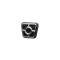 Camaro Parking Brake Pedal Pad, Black Anodized Aluminum, Billet Specialties, 1967-1969