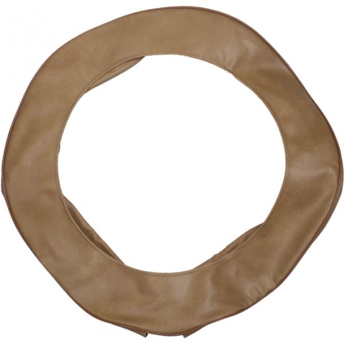 Model A Ford Spare Tire Cover - Light Tan Vinyl - No Logo -19