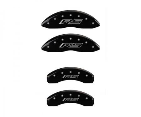 Camaro Caliper Covers, Black, V6, Front & Rear RS Logo, V6,2010-2013
