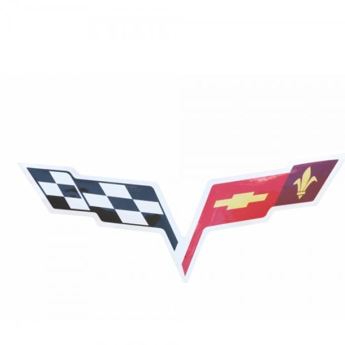 Corvette Underhood Insulation Pad Decal, Silver, 2005-2013