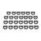 Chevelle Rear Window Molding Clip Set, Except Wagon, 1966-1967