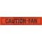 Caution Fan Decal, Comet, 1967-1968