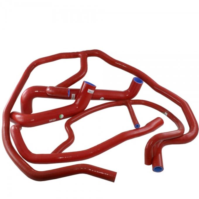 Corvette Radiator Hose Kit, Silicone, Red, 2005-2013