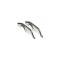 Camaro Front Bumper Guards, Chrome, Deluxe, With Mounting Brackets & Rubber Inserts, 1967-1968