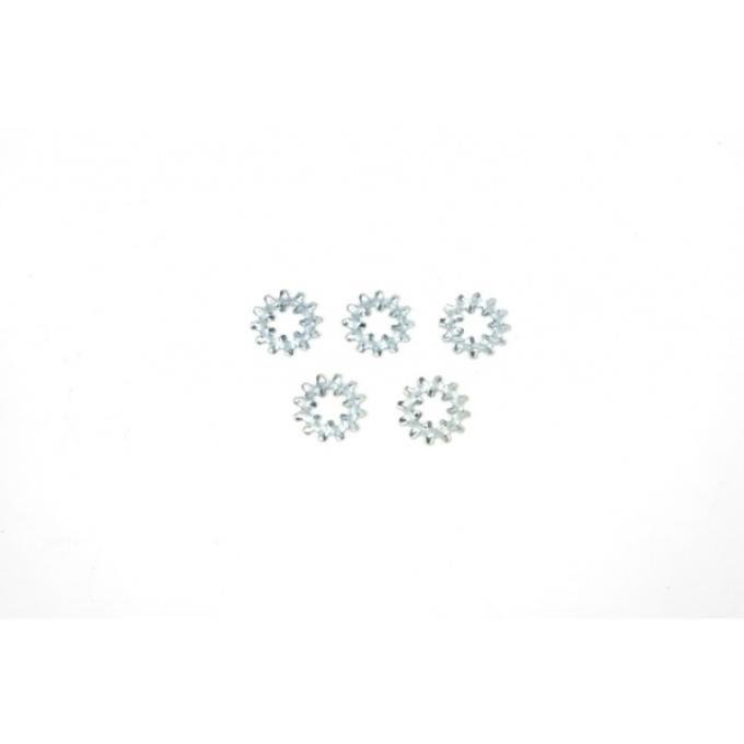 Redline Restomotive® 1967-1969 Camaro / Firebird Serrated Washer Set For Ground Straps / Washer Bottle Bracket