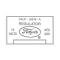 Ford Thunderbird Voltage Regulator Decal, 40 Amp, No Air Conditioning, C4OF-A, 1964