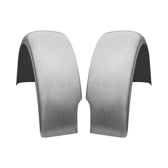 Model A Ford Rear Fenders - Steel - Fit Coupe & Roadster & Cabriolet & Pickup - Top Quality Version
