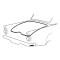 Ford Thunderbird Trunk Lid Weatherstrip, 210 Long, 1955-57