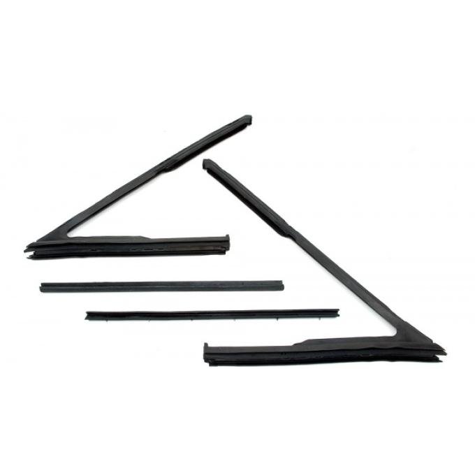 Chevelle Vent Window Weather-strip Set, 2-Door Coupe & Convertible,1964-1965