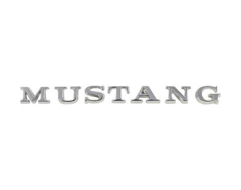 Ford Mustang Trunk Lid Letter Set - Mustang - Chrome - Individual Letters - Pin Type