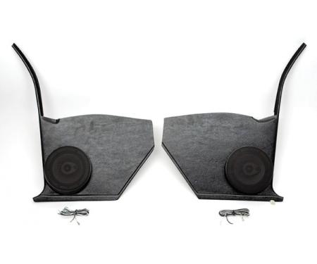 Firebird Radio Speakers, Kick Panel, 60 Watt, Ken Harrison, For Cars With Or Without Air Conditioning, 1969