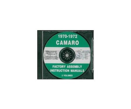 Camaro Factory Assembly Manual, PDF CD-ROM, 1970-1972