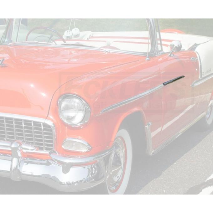 Chevy Front Door Molding, Bel Air, Left, Show Quality, 1955