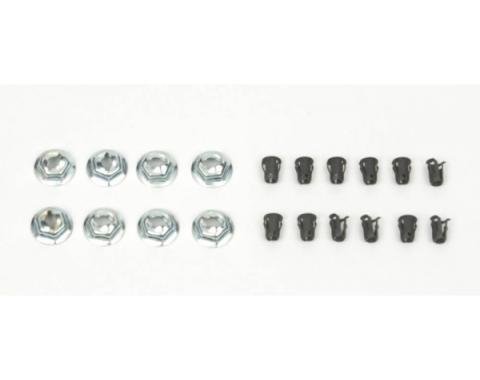 Camaro Emblem Fastener Set, For Cars With Standard Trim (Non Rally Sport) & Rally Sport (RS), 1968