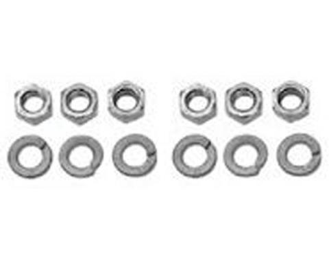 Firebird Parking Brake Equalizer Nuts, Stainless Steel, 1967-1969