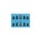 Chevy Leaf Spring & Shackle Bushing Set, Rear, 1956-1957