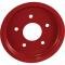 Corvette Brake Rotor Hub Covers, Red, For Cars With Z51 & F55 Option, 2005-2013