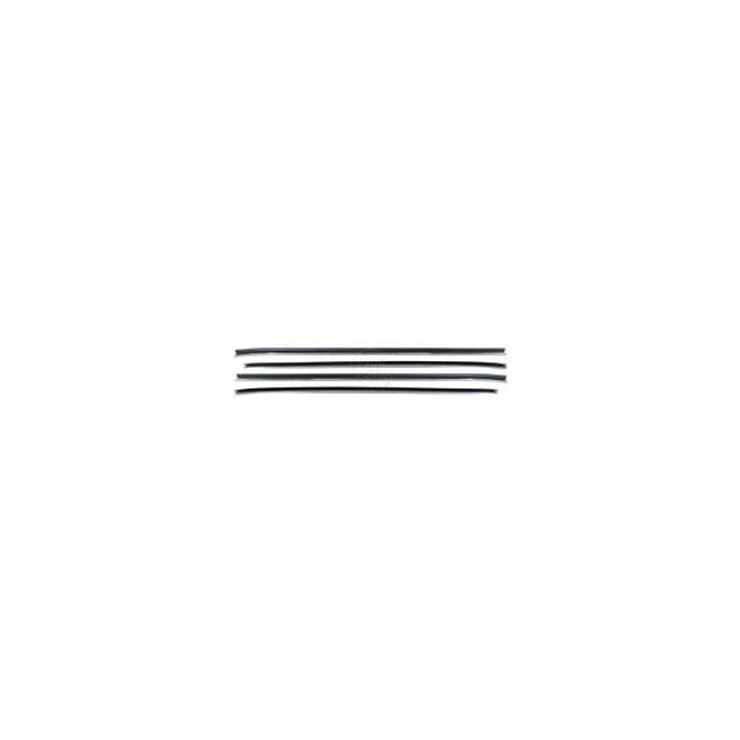 Firebird Four Piece Window Felt Set,Round Bead Outer And    Flat Inners, 1970-1981