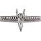 Fender Ornament - V8 - Chrome With Black Checkerboard