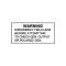 Ford Thunderbird Voltage Regulator Decals, Radio Warning, 1961-62