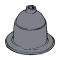 Model A Ford Gear Shift Boot - Black Rubber