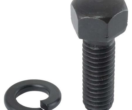 Model A Ford Front Timing Gear Cover Bolt Set - 14 Pieces -Original Type - Black Oxide - Dome Head