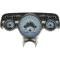 Chevy Analog Dash Gauges, Dakota Digital, Silver With Blue Display, 1957