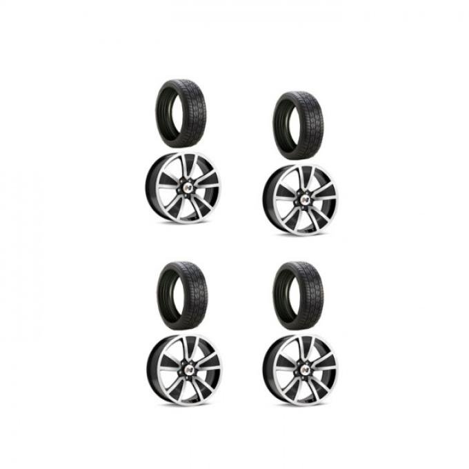 Camaro Firestone Wide Oval Indy 500 Tires and Hurst Shaker Wheel Rims Kit, 2010-2015