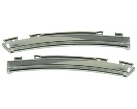 El Camino Hood Molding Extensions, On Fender, 1968-1972