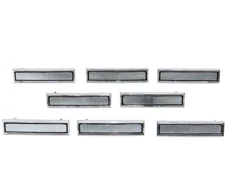 Chevelle Door Panel Medallions, Front, 1967