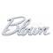 Chevy And GMC Truck Blown Script Emblem, Chrome