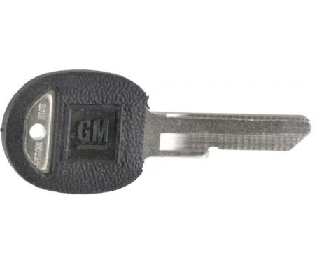 Corvette Door Key, Oval, Covered, 1968, 1972, 1976, 1980 & 1987-1990