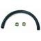 Chevelle Fuel Hose, Frame To Fuel Pump, 3/8, With Green Pinch Style Clamps, 1966-1969