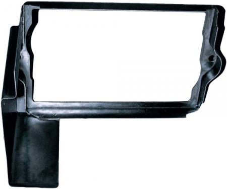 Corvette Battery Tray Shield/Retainer Black, 1963-1966