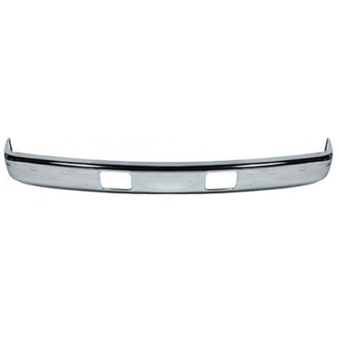 Chevy Or GMC Truck Front Bumper, Chrome, With License Plate, Impact Strip & Air Holes, Show Quality, 1988-1998