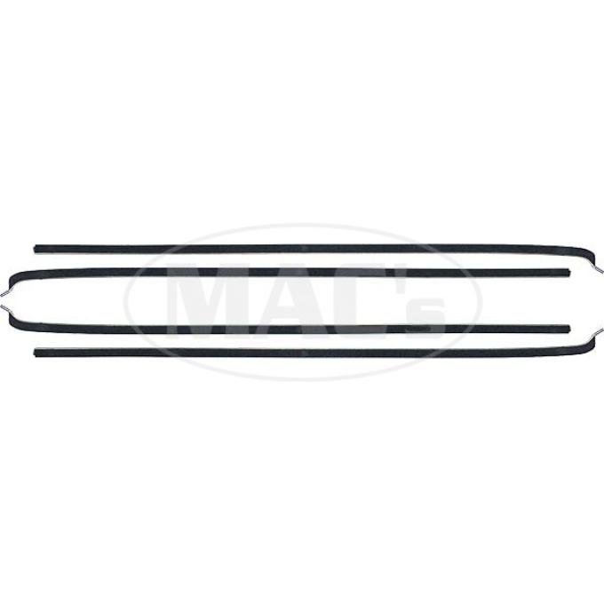 PUI 57-58 FORD RANCHERO WINDO 201266 | Belt Weatherstrip Kit - 4 Pieces - Door Windows - Ford 2 Door Sedan & Ranchero & Ranch Wagon & Sedan Delivery
