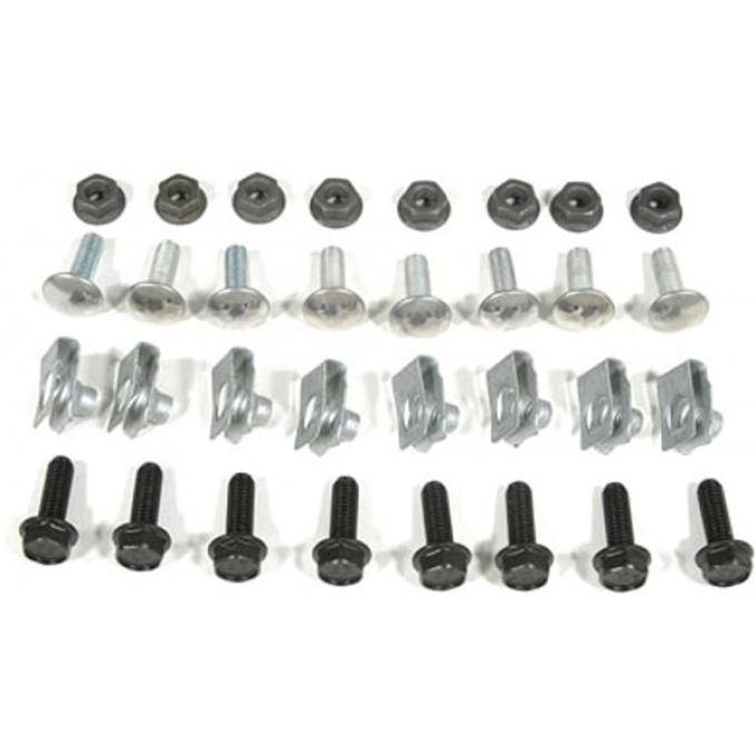 El Camino Bumper Bolt Kit, Rear, Without Impact Strip, 1978-1987