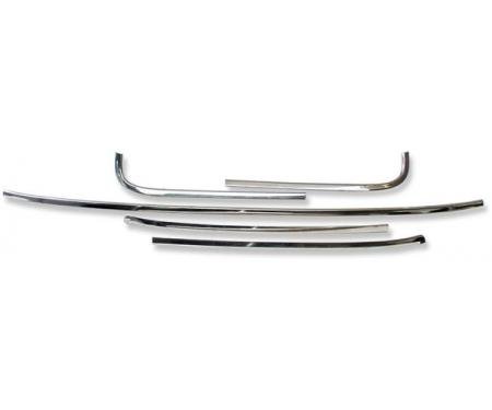 Chevelle Windshield Moldings, 2-Door Coupe, 1966-1967