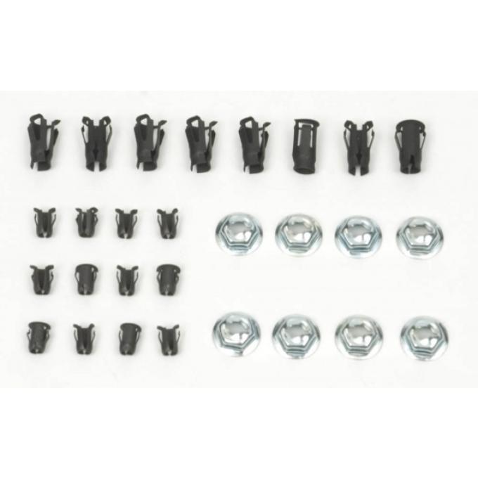 Camaro Emblem Fastener Set, Rally Sport (RS), Super Sport (SS) & Rally Sport (RS)/Super Sport (SS), 1967