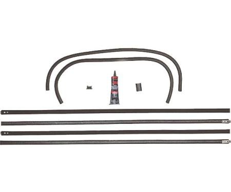 Model A Ford Door Window Channel Kit - Closed Cab Pickup - Front