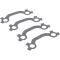 Corvette French Exhaust Manifold Bolt Locks Set, Stainless Steel, 1956-1963