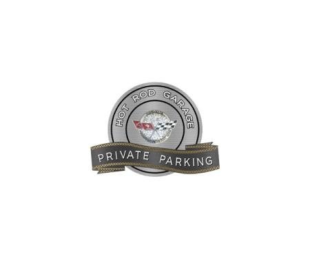 Corvette C3 1978 Anniversary Emblem Hot Rod Garage Private Parking Metal Sign, 18" X 14"