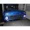 Chevy Headlight, 7 Inch Round White Diamond With Multi Color LED Halo, 1947-1980