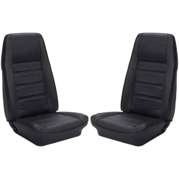Ford Mustang, Cpe Full Set w/Bkt Seats, Uph, Dk Blu 72-73