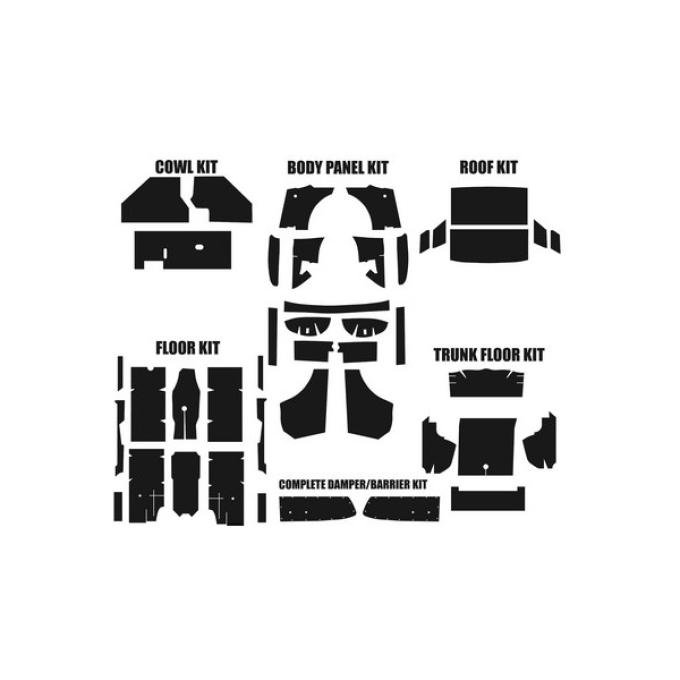 Ford Mustang Acoustishield Insulation Kit - Fastback